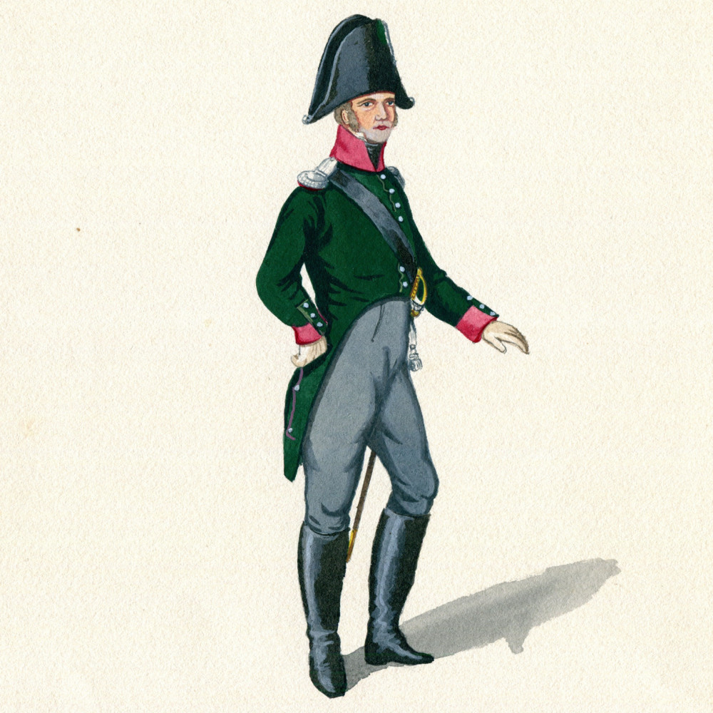 Anhalt. Offizier der Infanterie. 1812.