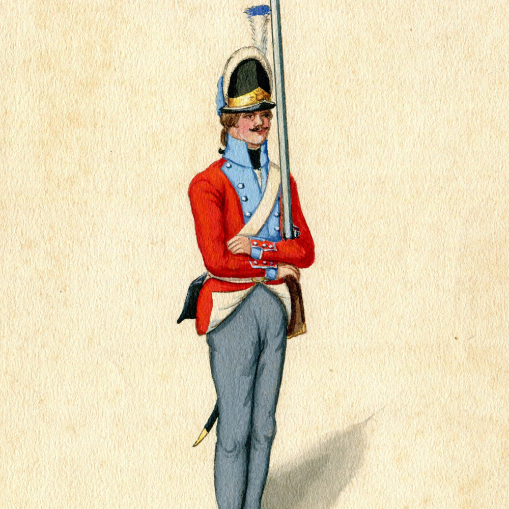 Dänemark. Angehöriger des kgl. Grenadier-Regiments. 1801.