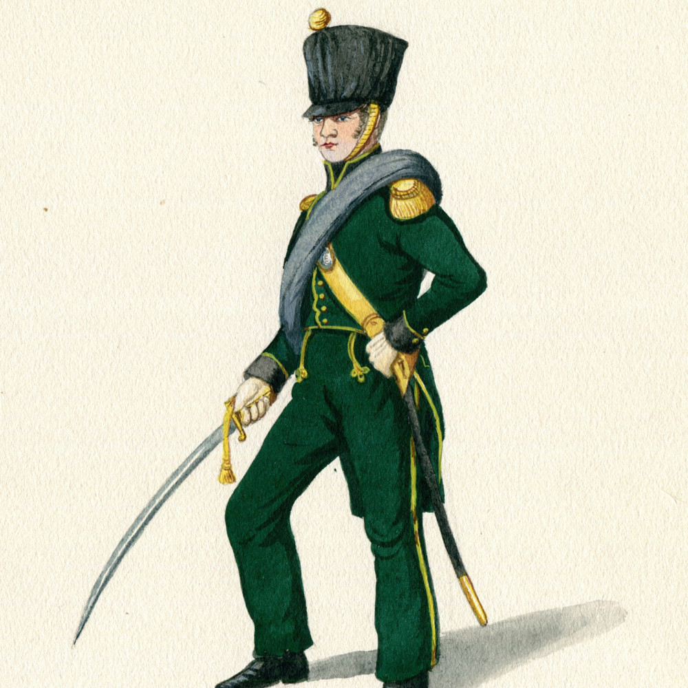 Nassau Offizier der Infanterie. 1815.