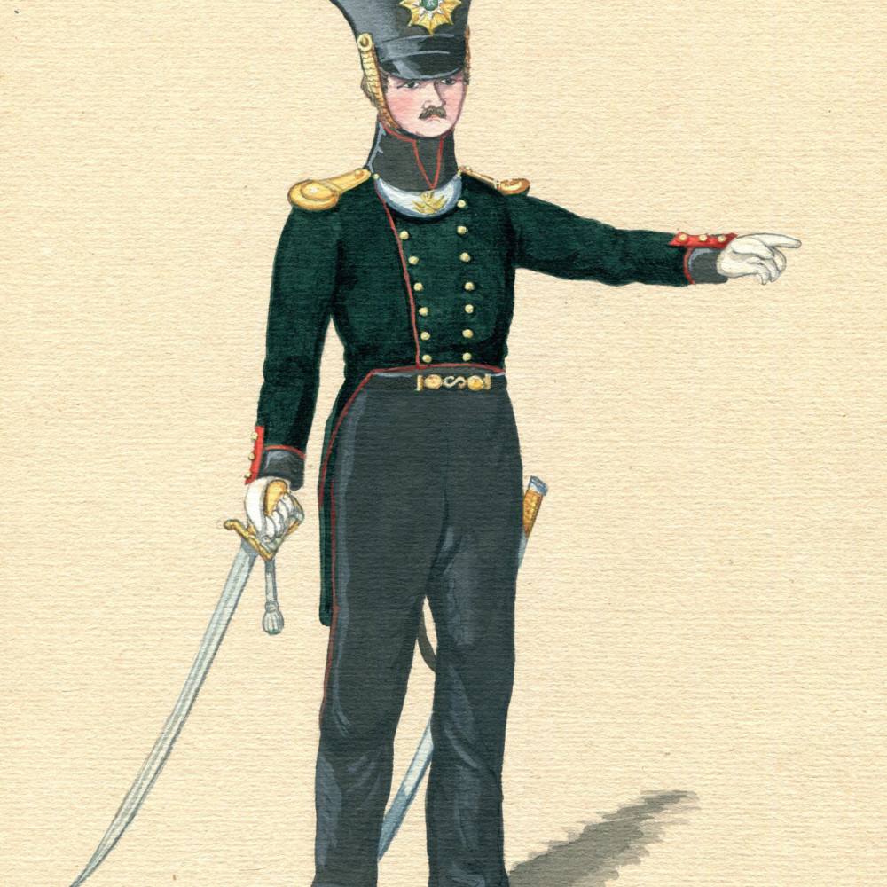 Lieutenant im 1. Schützen-Bataillon