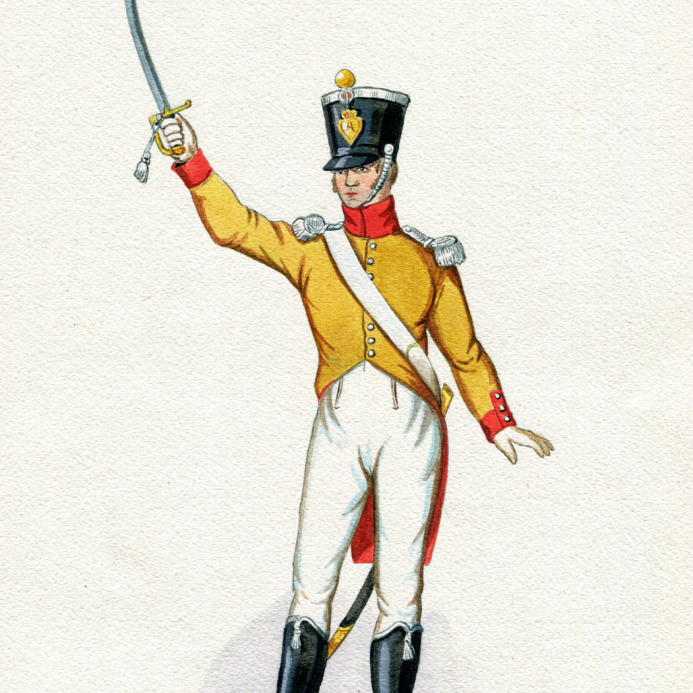 Neufchátel. Offizier des Neueuenburger Infanterie-Bataillons.