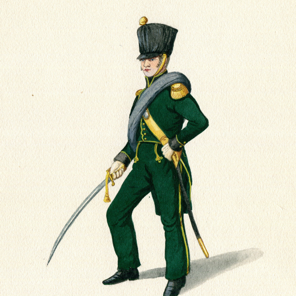 Nassau. Offizier der Infanterie. 1815.