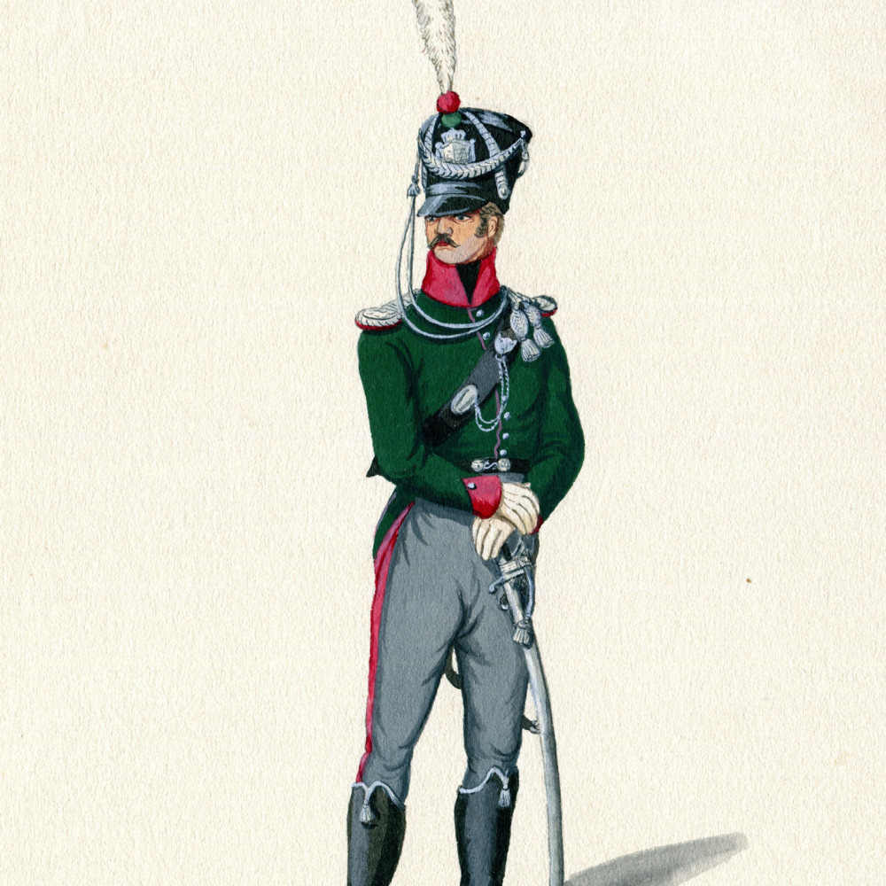 Anhalt. Offizier der Reitenden Jäger. 1813.