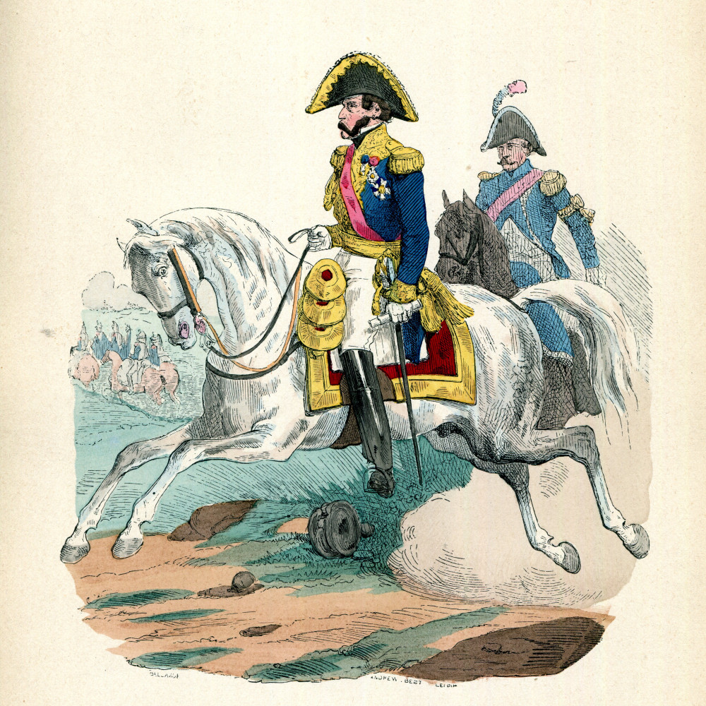 Divisions-General und sein Adjutant 1812).