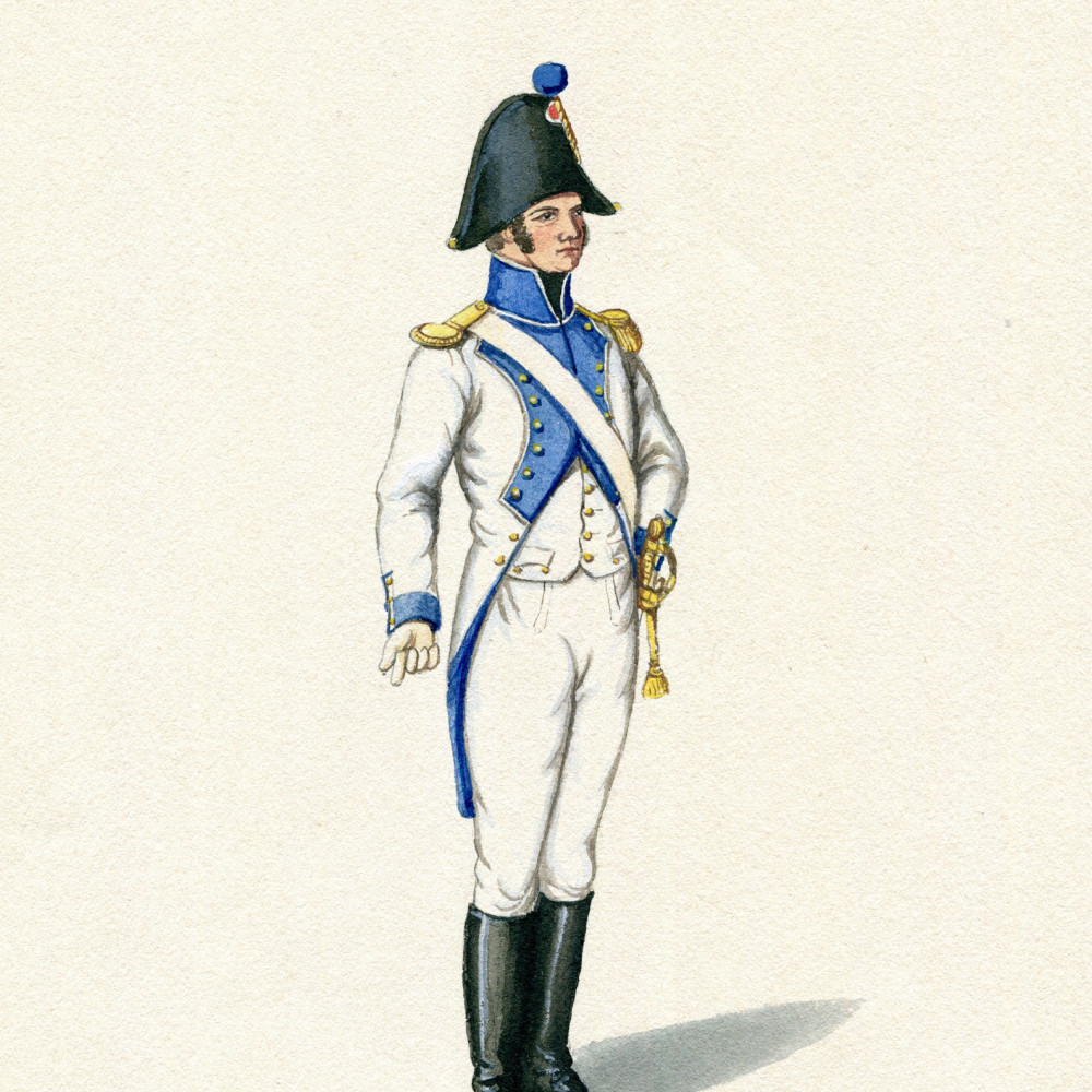 Berg (Großherzogtum). Offizier der Infanterie. 1809.