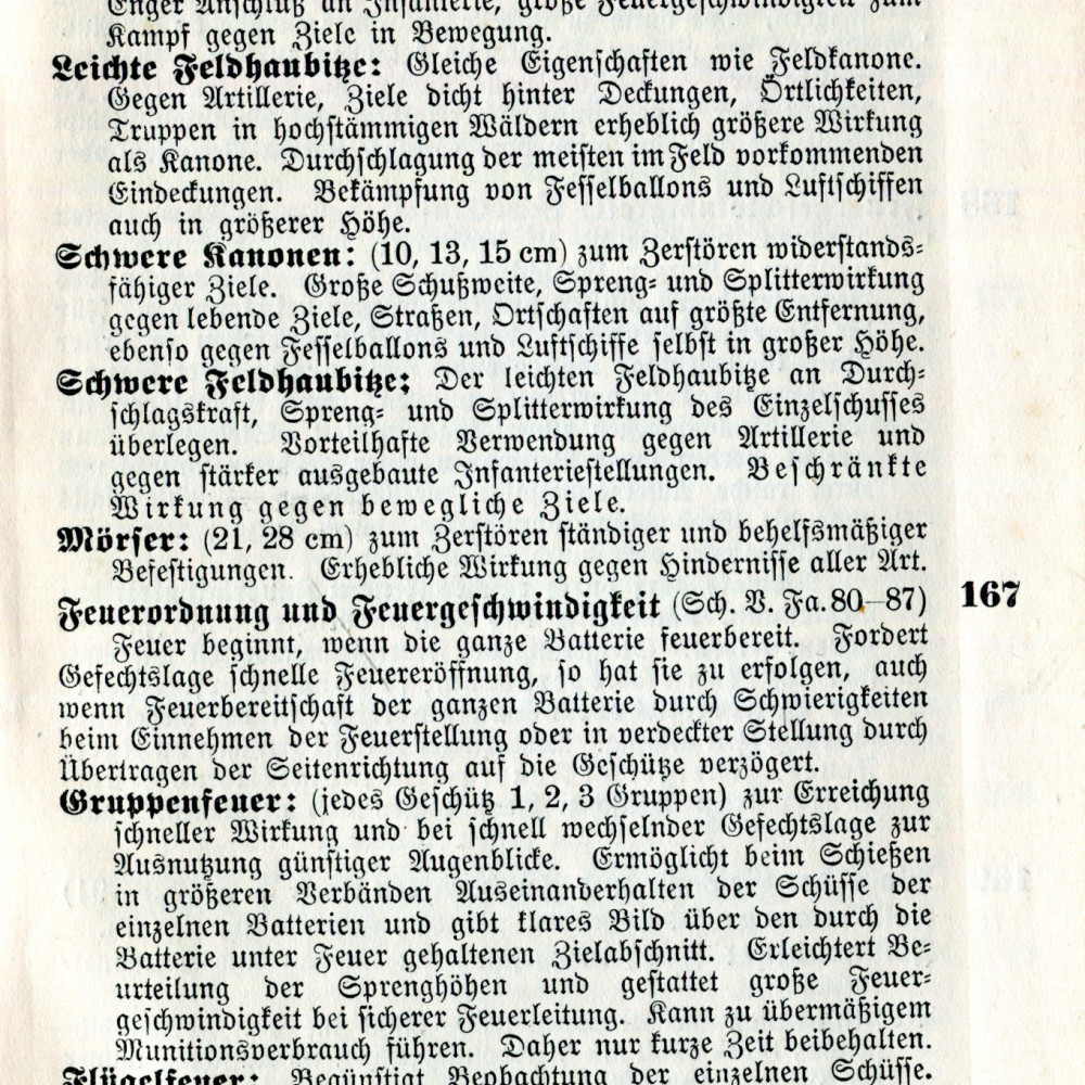 Auszug aus: Lehnert`s Handbuch für den Truppenführer (neu bearbeitet von Immanuel), Nerlin 1912).