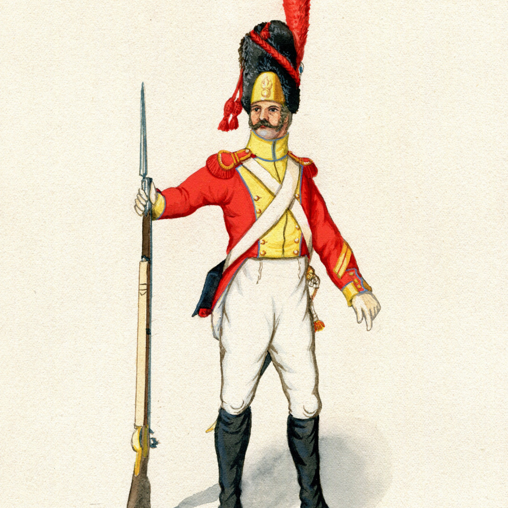 Frankreich. 1. Schweizer-Regiment. Grenadier (Sergeant-Major). 1812.