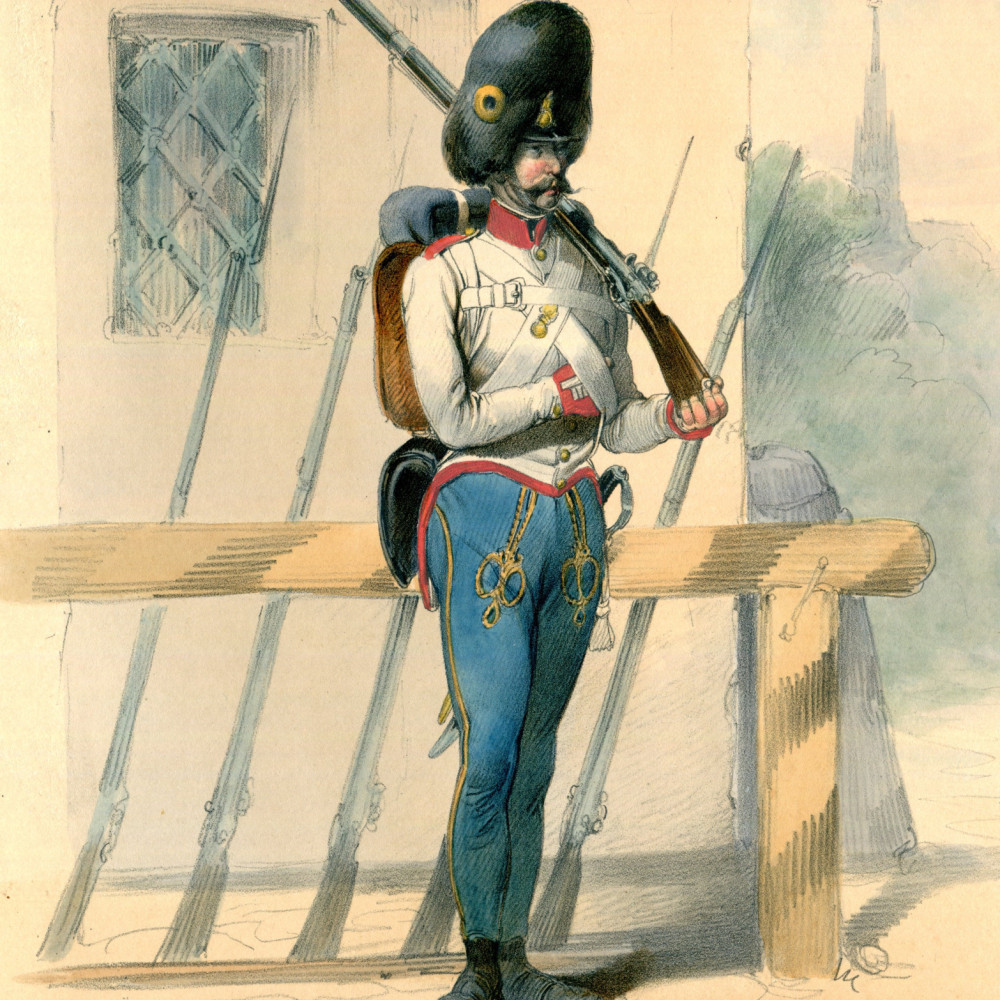 Das österreichische Heer von 1835 - 1848. Grenadier (ungarisch) 100.