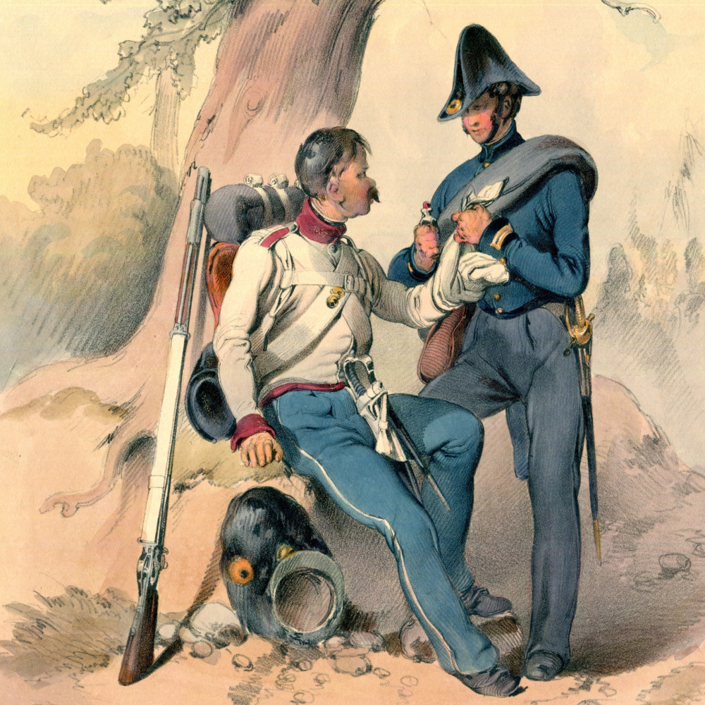 Das österreichische Heer von 1835 - 1848. Grenadier (deutsch) Feldarzt (101).