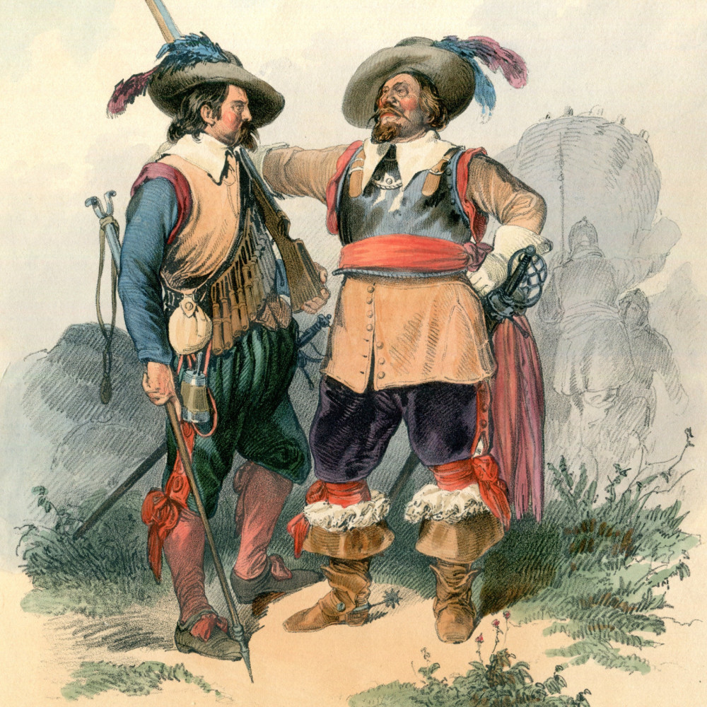 Das österreichische Heer von 1620 - 1650. Musketier und Kürassier-Officier (4).