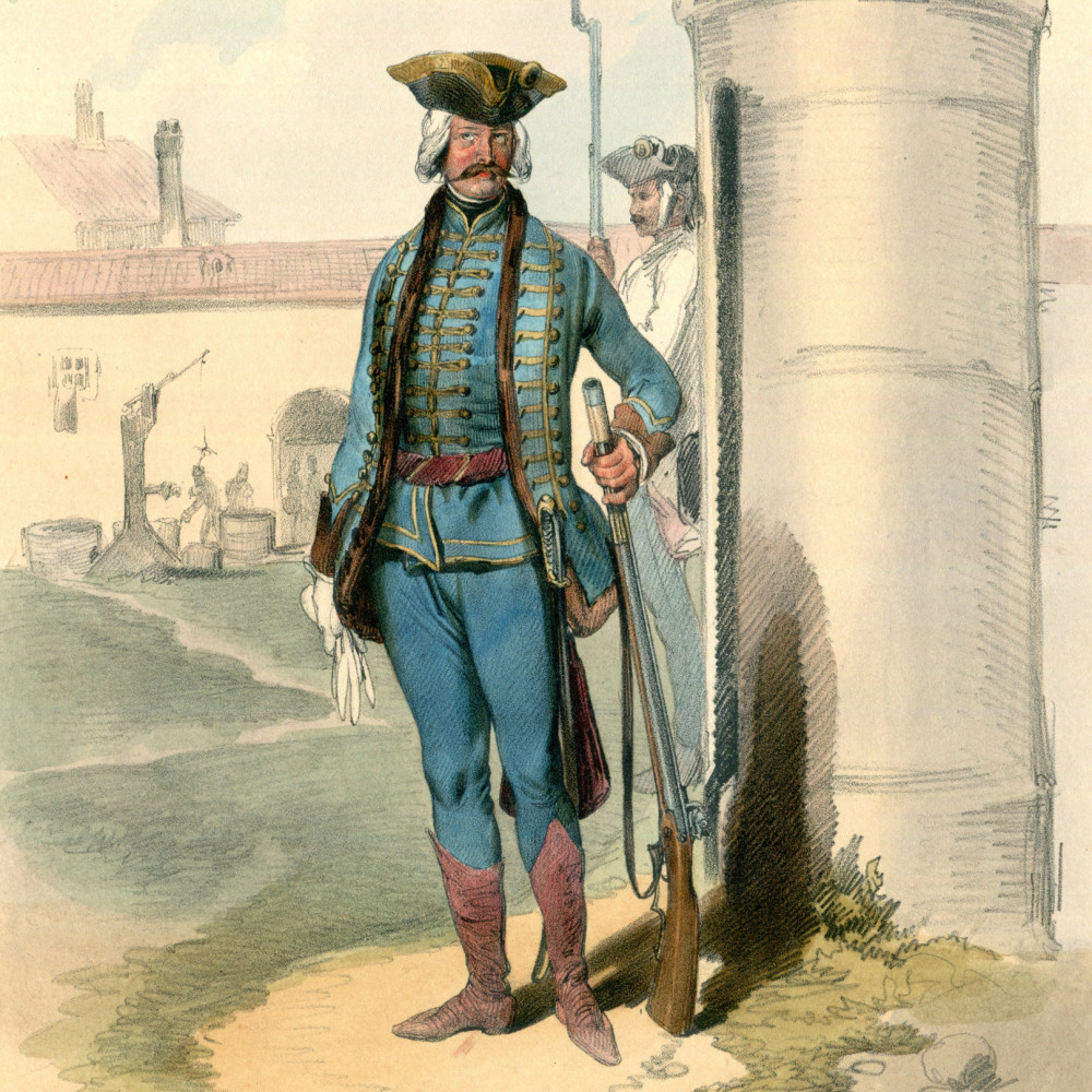 Das österreichische Heer von 1750 - 1788. Ungar.-Infanterie (Officier) 41.