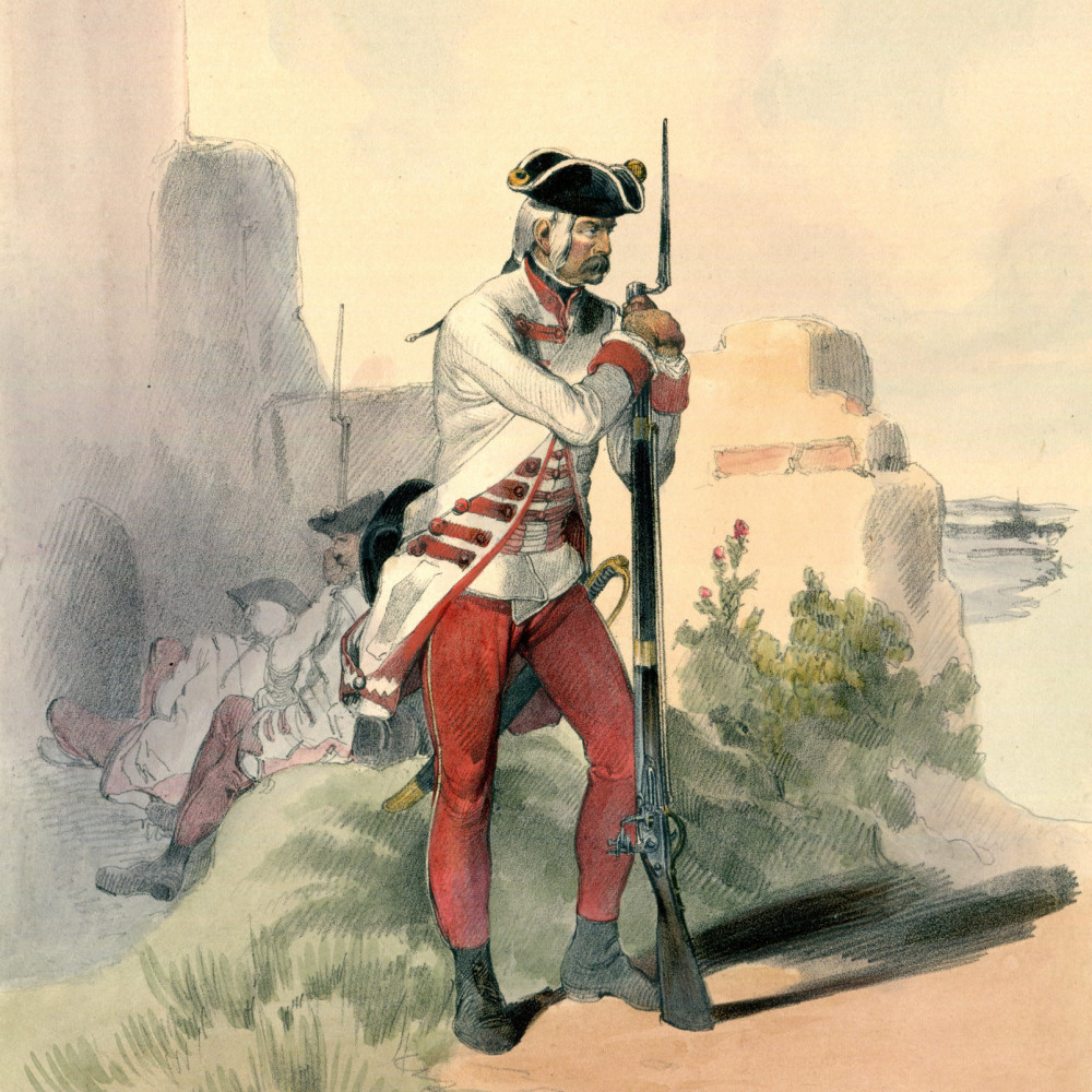 Das österreichische Heer von 1750 - 1790. Ungarische Infanterie (Gemeiner) 42.