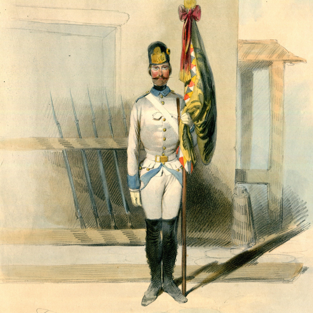 Das österreichische Heer von 1790 - 1809. Fahnenführer (63).