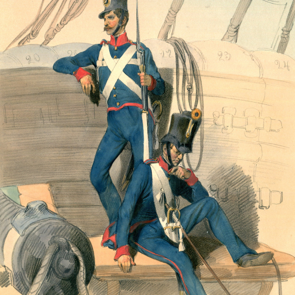 Das österreichische Heer von 1809 - 1835. Kriegs Marine-Infanterie-Artillerie (92).