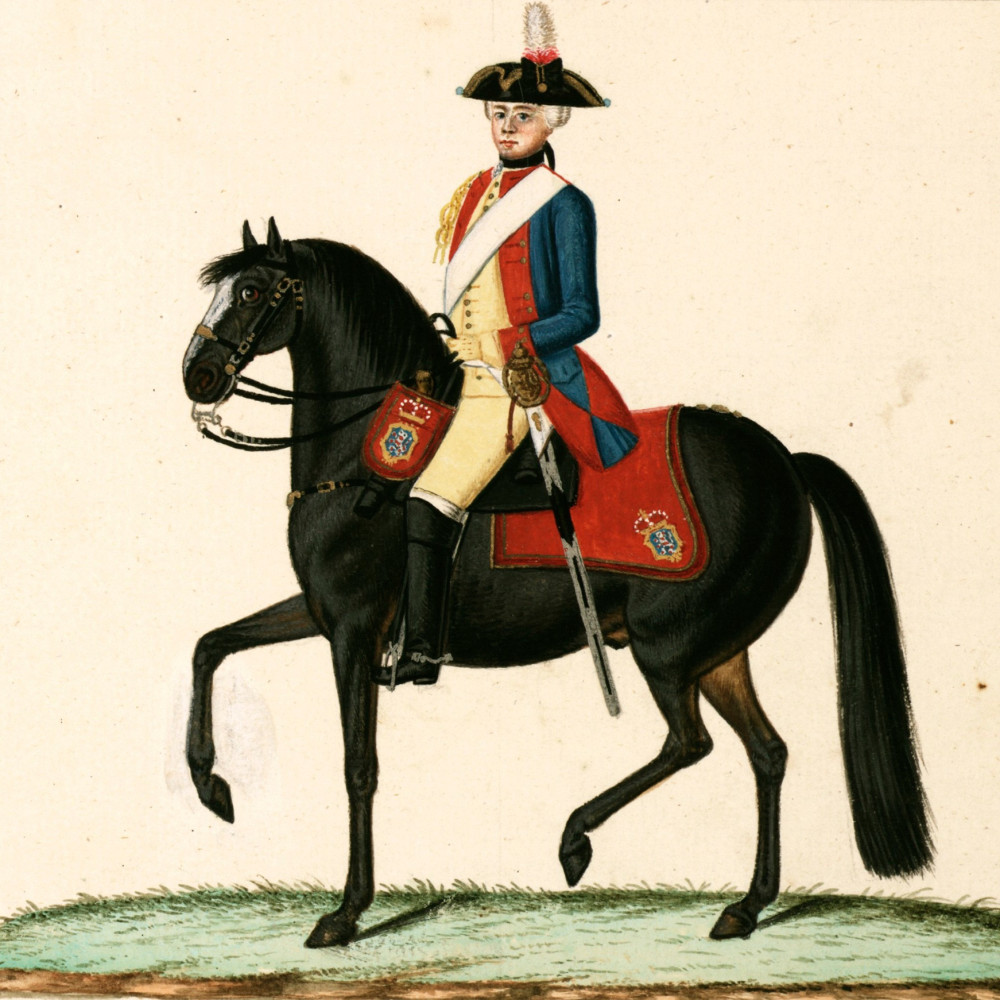 Leib-Regiment oder Leib-Dragoner. 1688 errichtet als Dragoner-Regiment v. Wartensleben.