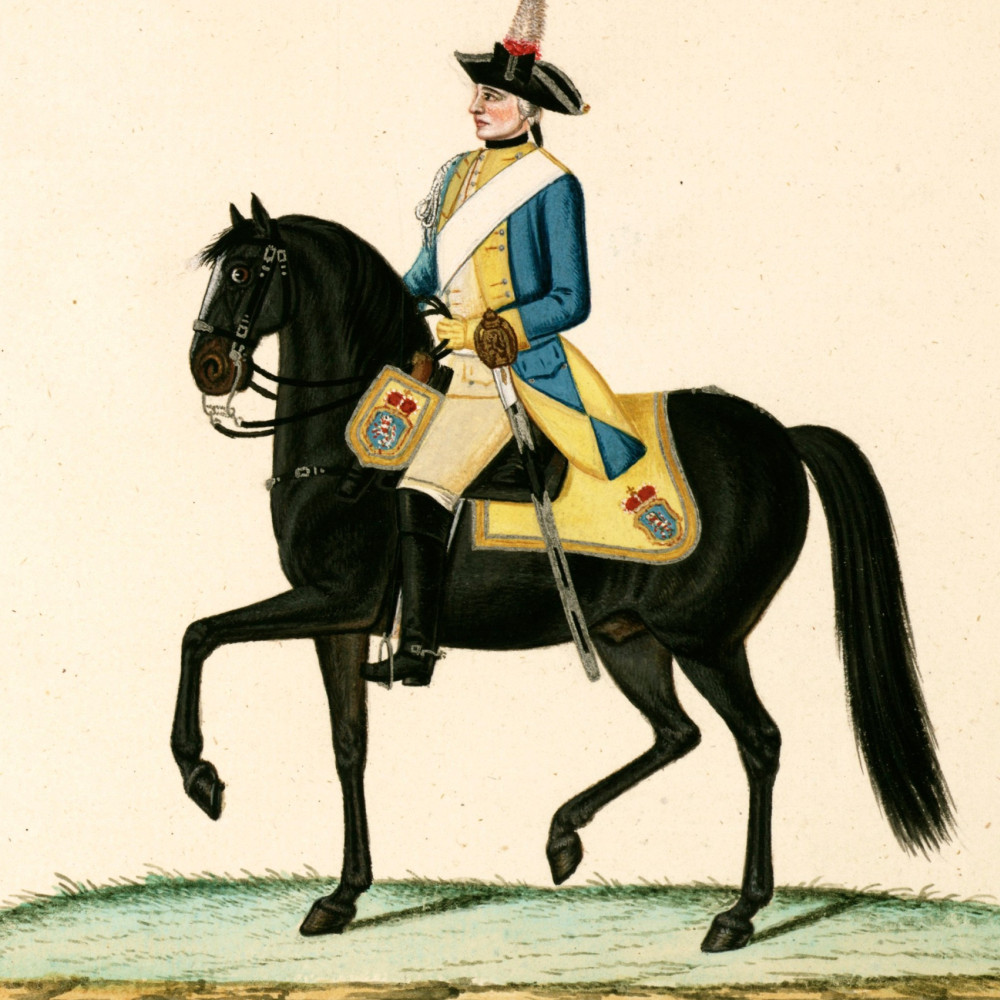 Prinz Friedrich Dragoner-Regiment. Dragoner. 1688 als Dragoner-Regiment Nassau-Weilburg entstanden.