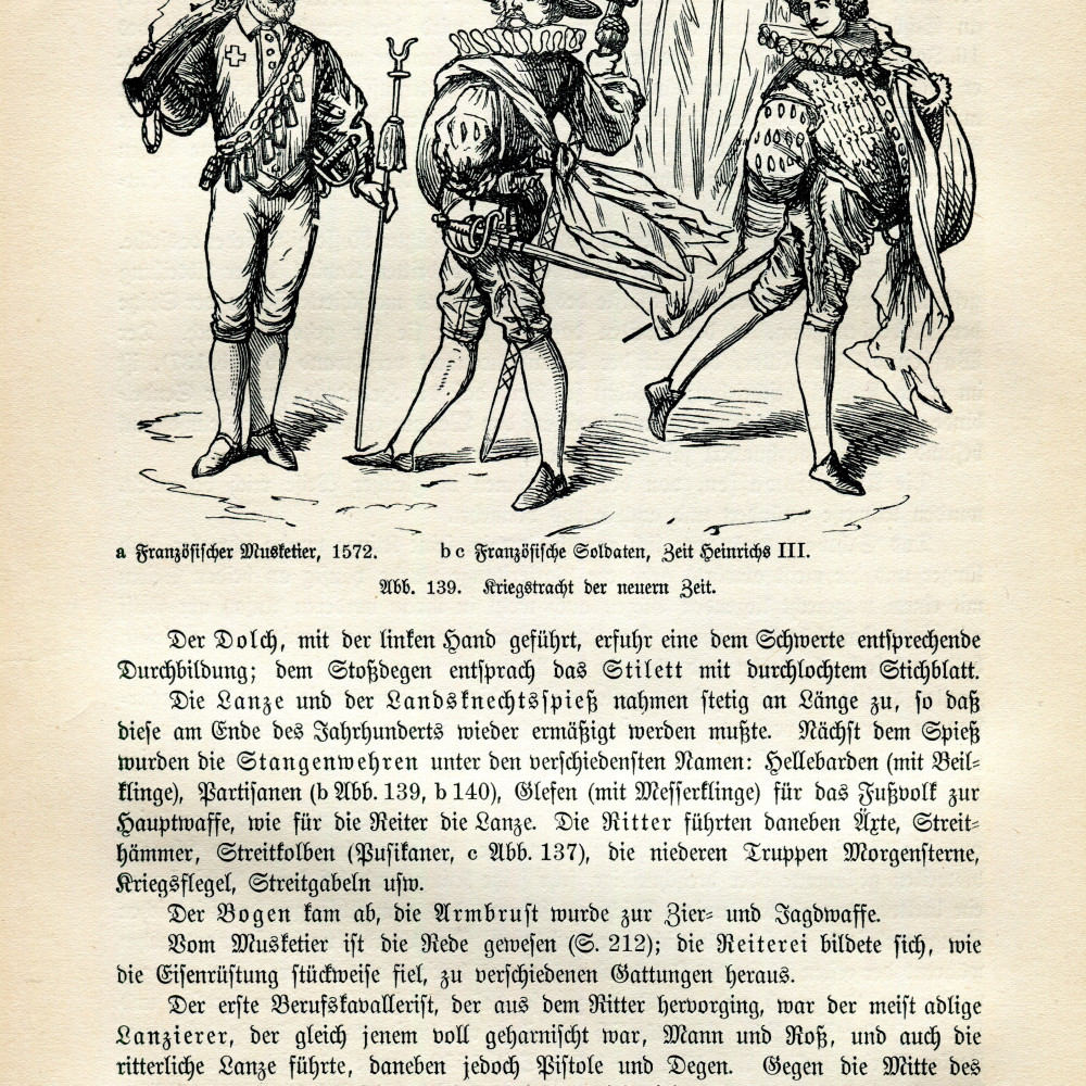 Auszug aus: Wolfgang Quincke, Handbuch der Kostümkunde, Leipzig 1908.