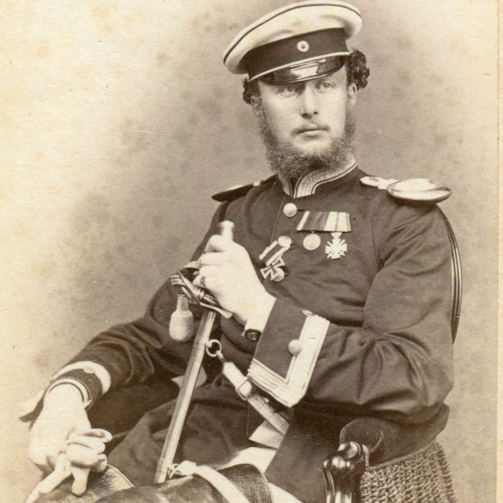 Subaltern-Offizier aus dem Kürassier-Regiment von Driesen (Westfälisches) Nr. 4 u. A. mit dem EK 2 1870.