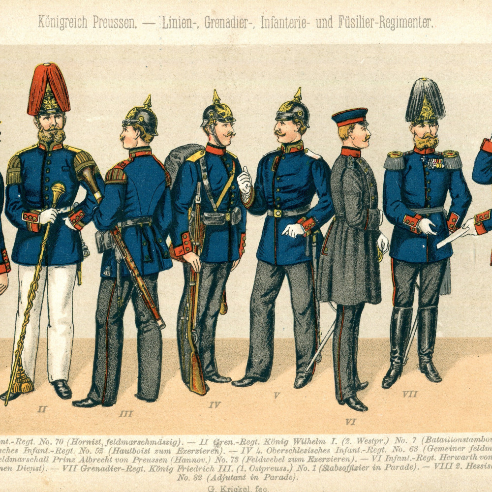 Königreich Preussen - Linien-, Grenadier, Infanterie- und Füsilier-Regimenter - Tafel 4