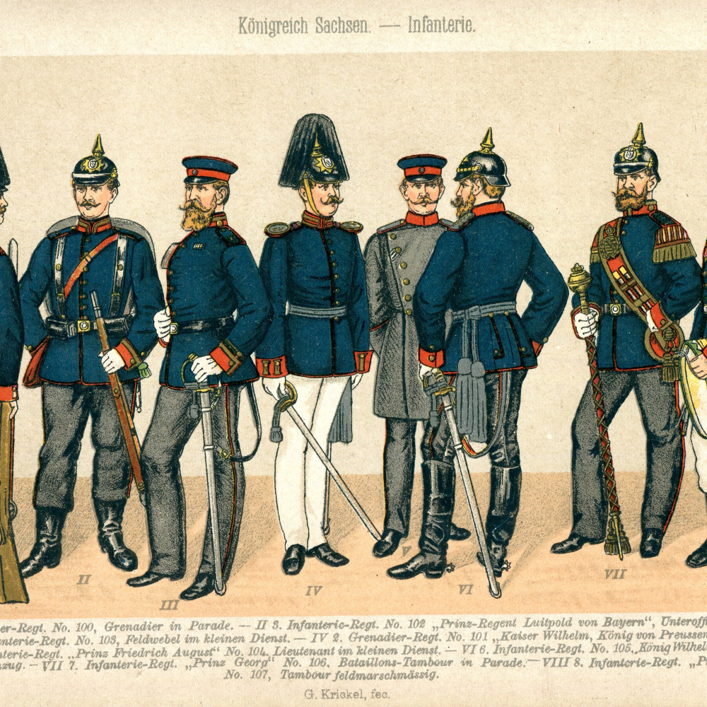 Königreich Sachsen - Infanterie - Tafel 23