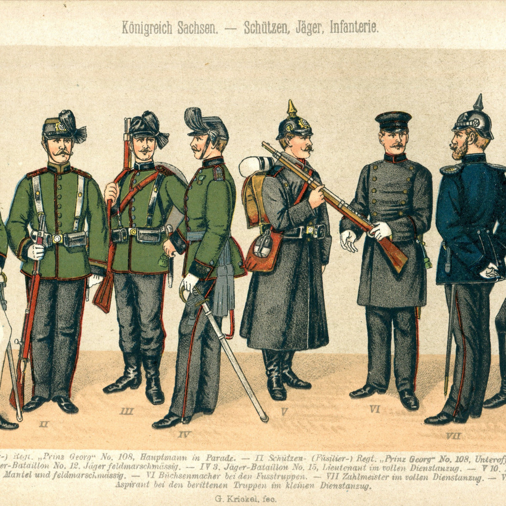 Königreich Sachsen - Jäger, Schützen, Infanterie - Sachsen 24