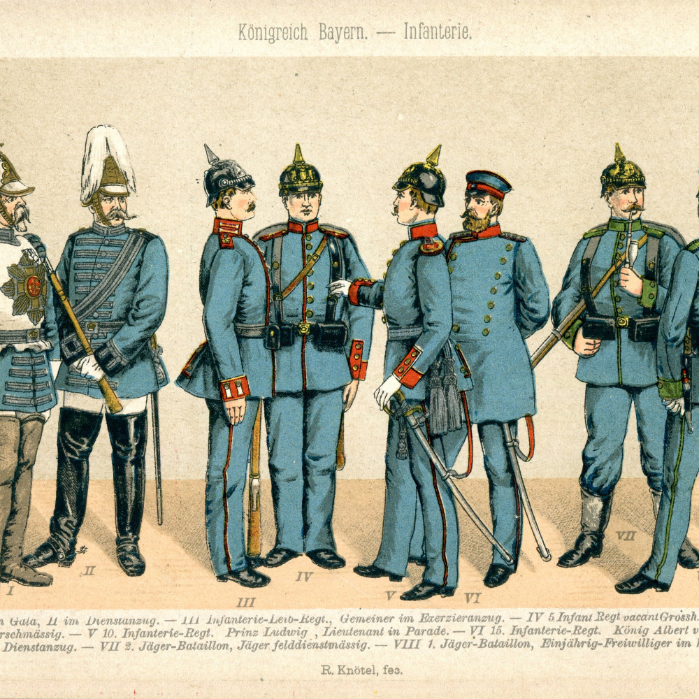 Königreich Bayern - Infanterie - Tafel 35