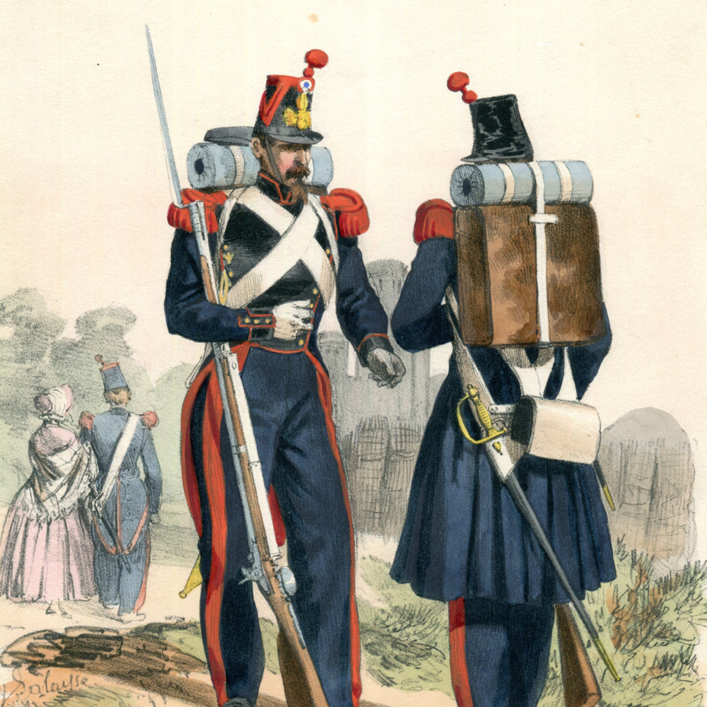 Corps Impérial du Genie. Soldats und Sous-Officier.