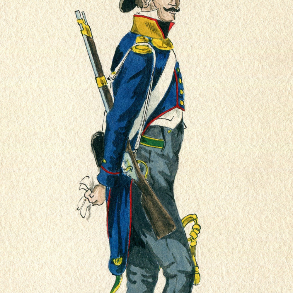 Linien-Infanterie ( 57. Rgt.) - Offizier der Voltigeure (1805- 07).