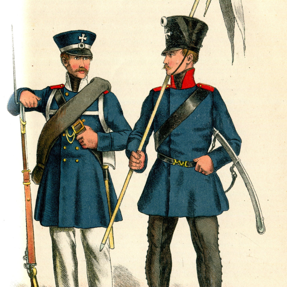 Pommerscher Landwehr-Infanterist und Ostpreußischer Landwehr-Kavallerist