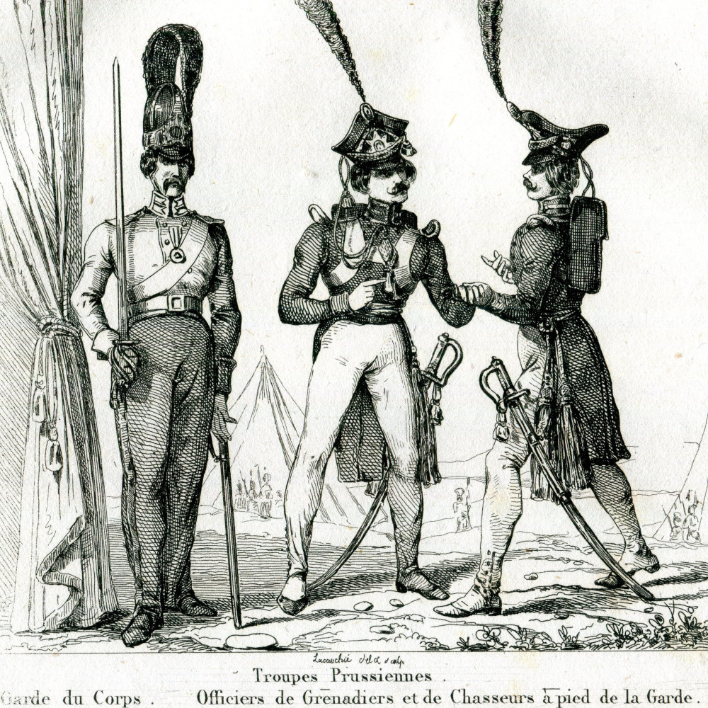 Preußische Truppen - Kavallerie - Gardes du Corps - auch Garde-Infanterie.