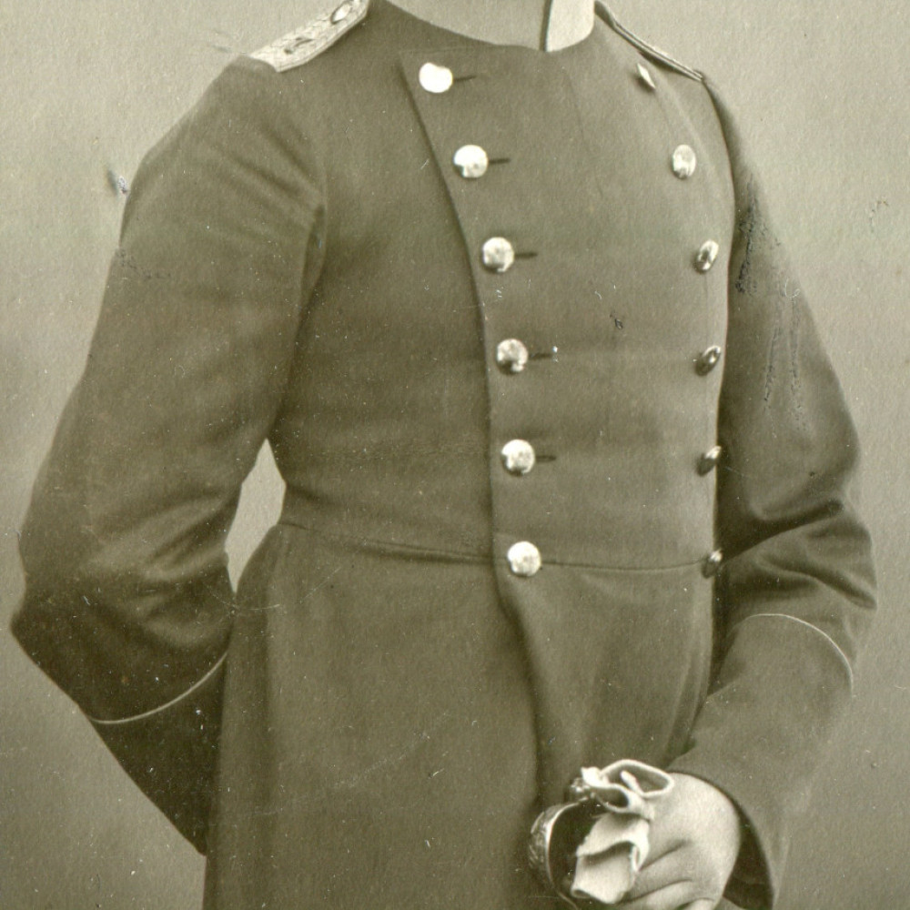 Leutnant der Reserve aus dem Westfälischen Train-Bataillon Nr. 7.