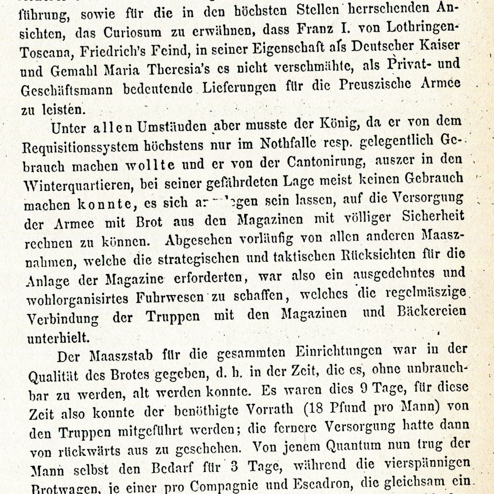 Ueber das Verpflegungswesen im siebenjährigen Kriege, in: in: Jahrbücher für Arme und Marine, Bd. 12 (1894), S. 40.