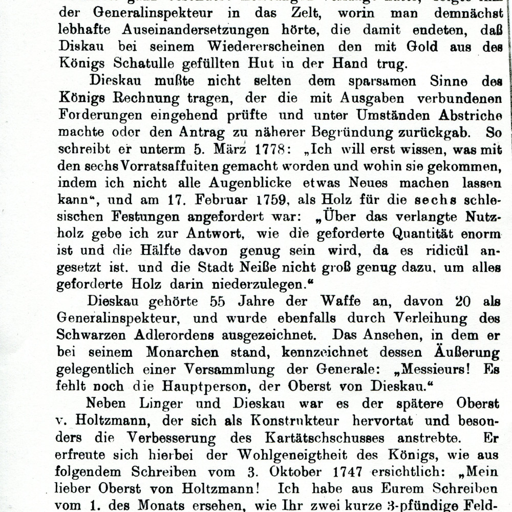 Friedrich der Große, in: Artilleristische Monatshefte, 1912, S. 16.