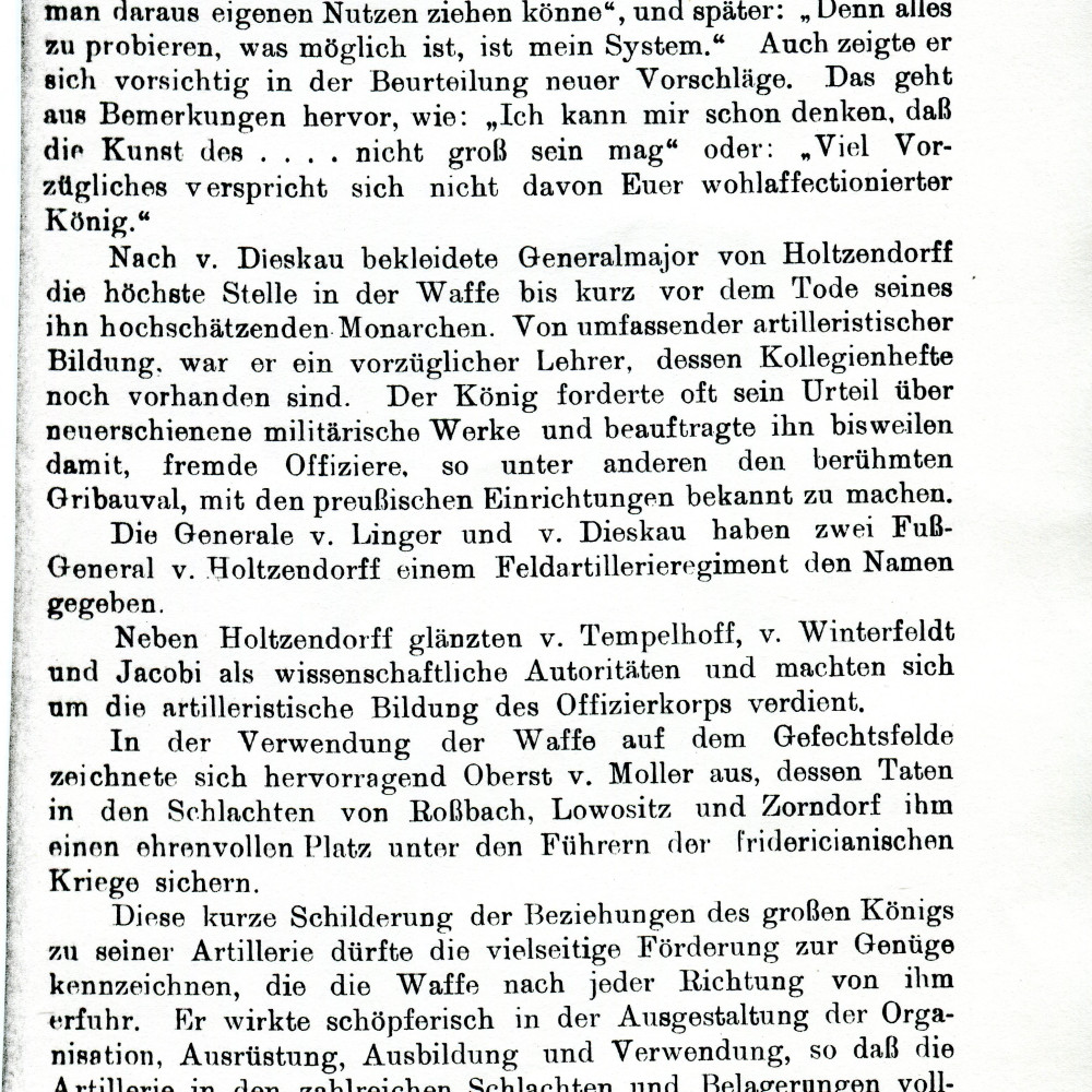 Friedrich der Große, in: Artilleristische Monatshefte, 1912, S. 17.