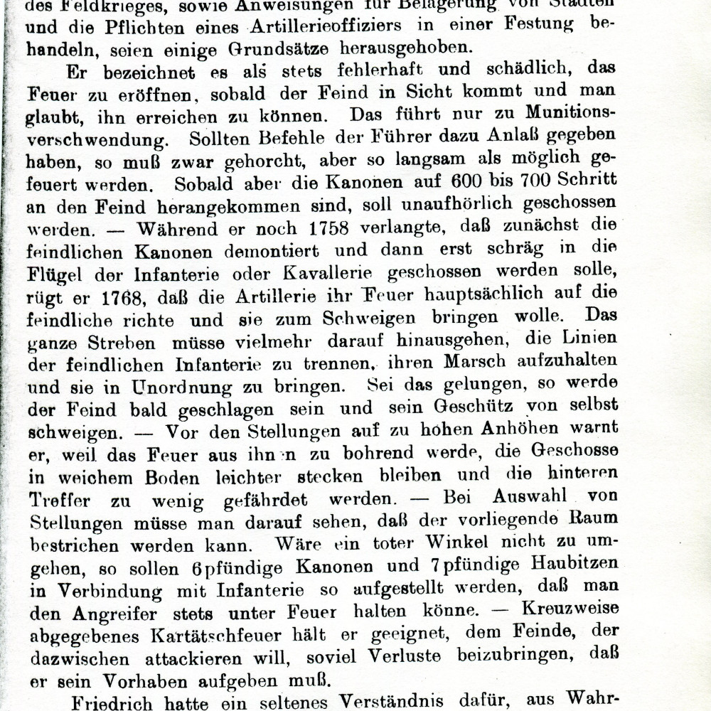 Friedrich der Große, in: Artilleristische Monatshefte, 1912, S. 13.